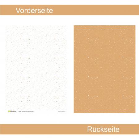 Pastellorange Doodletupfen - Designpapier